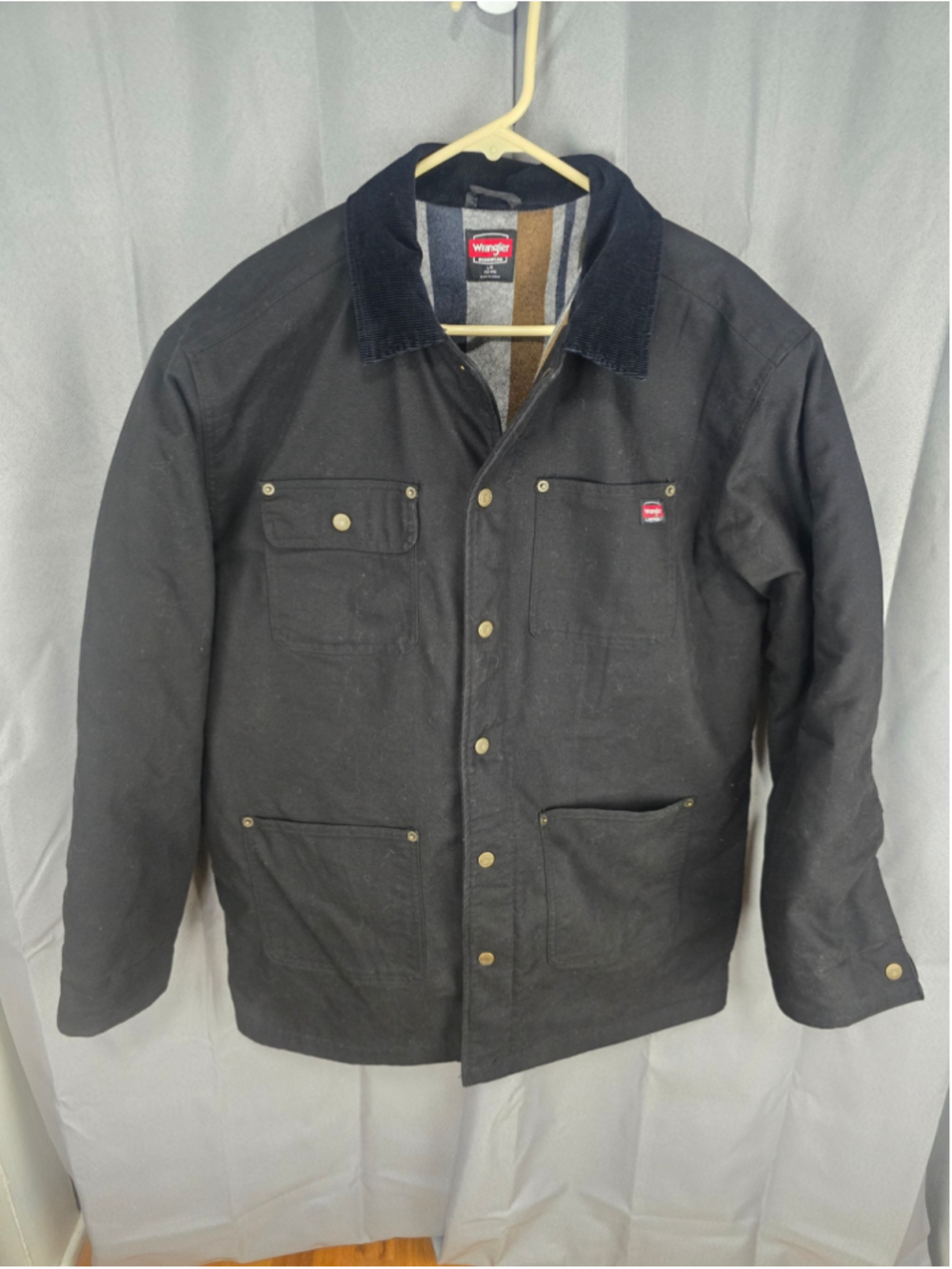 Men's Wrangler Workwear Lightweight Jacket Black Size L